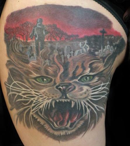 Tattoos - pet cemetary tat - 63216